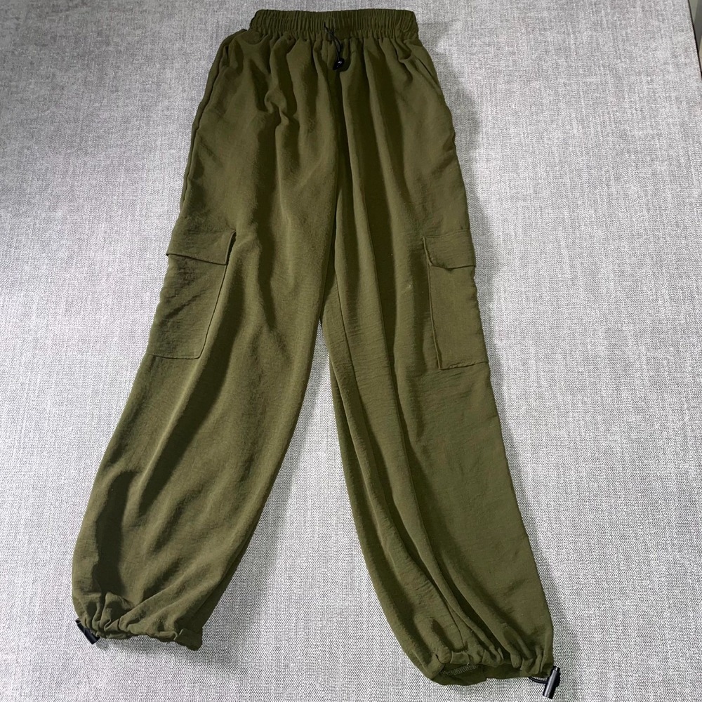 Persaya Cargo Pants Womens 20 Olive Green Utility Tapered Leg Mountain Hiking